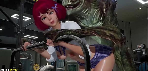  Sluty Girl breeds with Lizard Man | 3D Porn Hentai | Fallen Doll